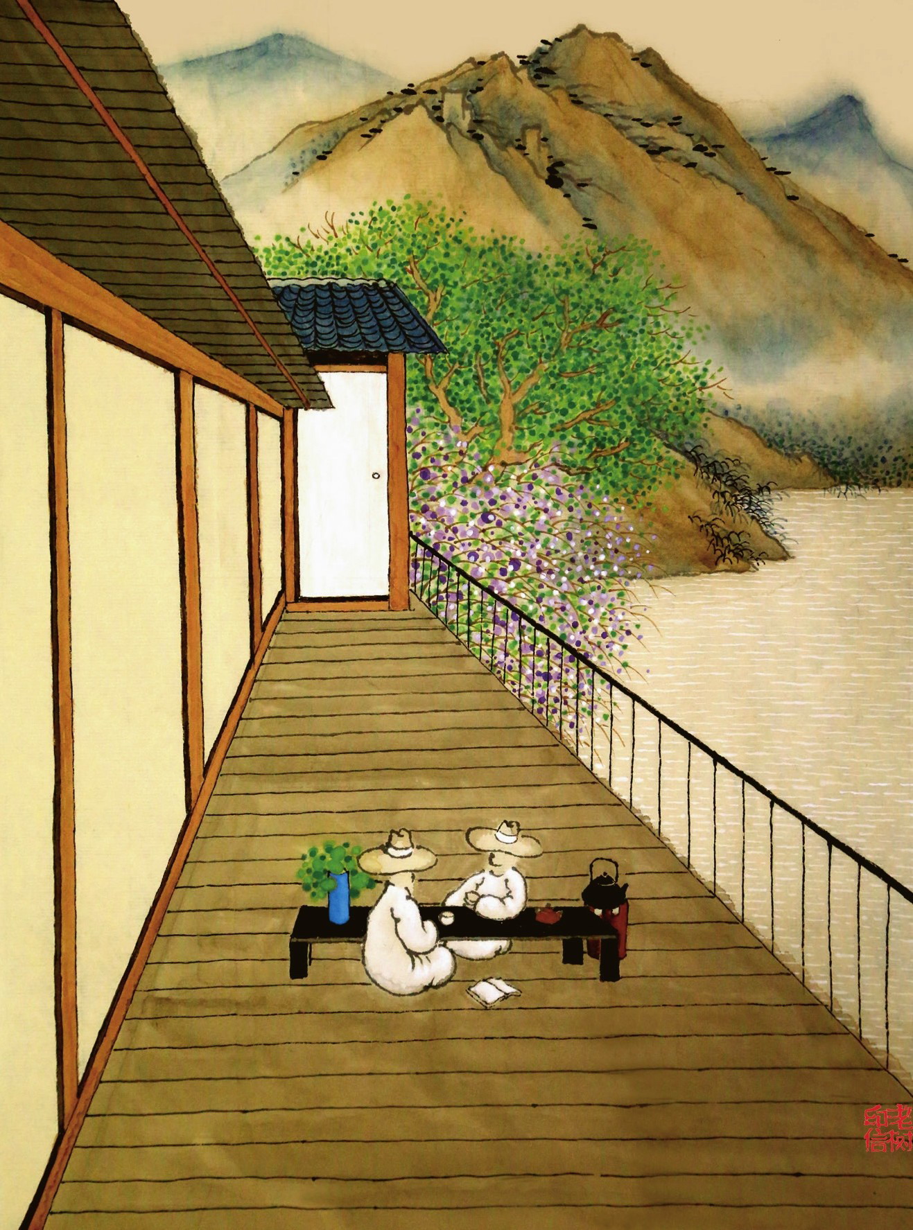 老树 小暑 画